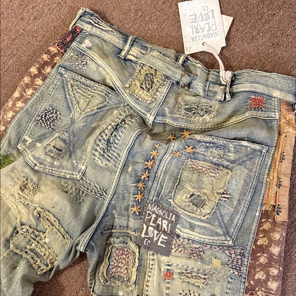 Magnolia Pearl Washed Side Stripe Jeans Free People - Picture 8 of 16